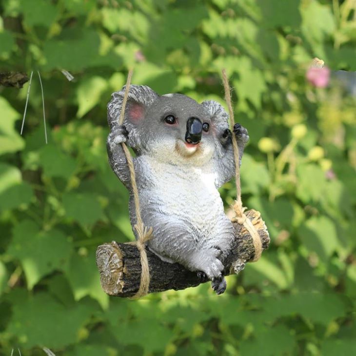 Garden Fiberglass Life Size Animals Koala Statue